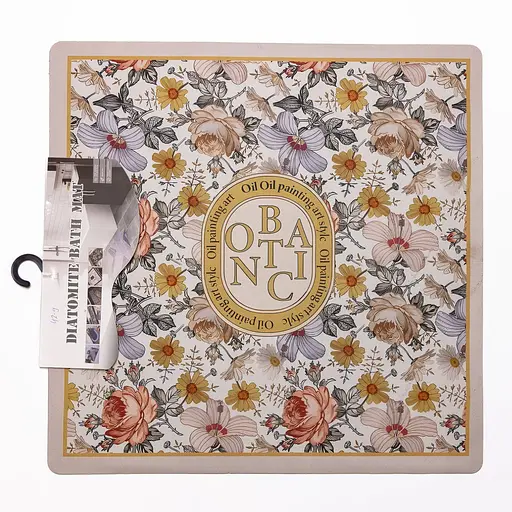 Коврик для ванной комнаты из мягкого диатомита 58×58 (см) влагопоглощающий коврик для дома ванны - фото 4