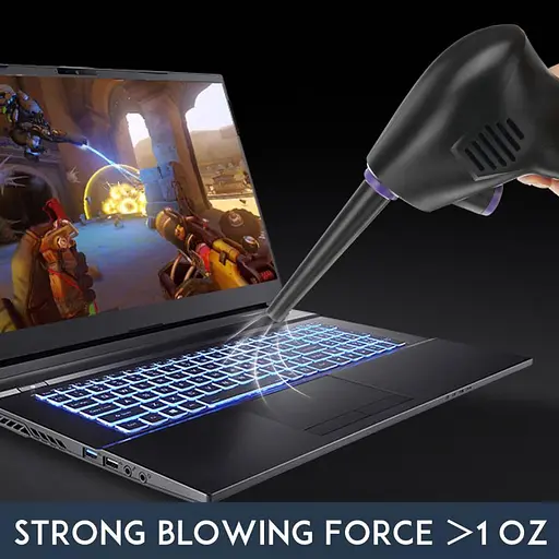 Портативний повітряний компресор на акумуляторі для продування ПК, ноутбуків, кондиціонерів Nectronix RPM-6000 (100803) - фото 6