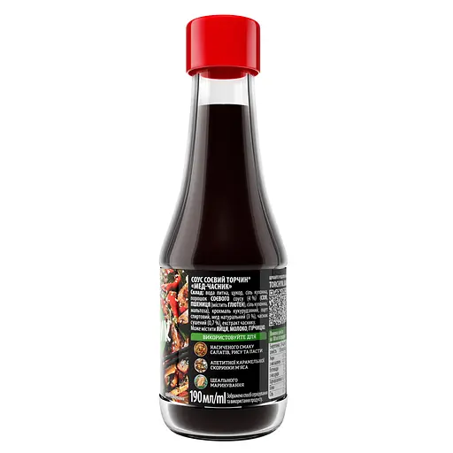 Соус соевый густой Торчин Мед-чеснок 190 мл  - фото 2