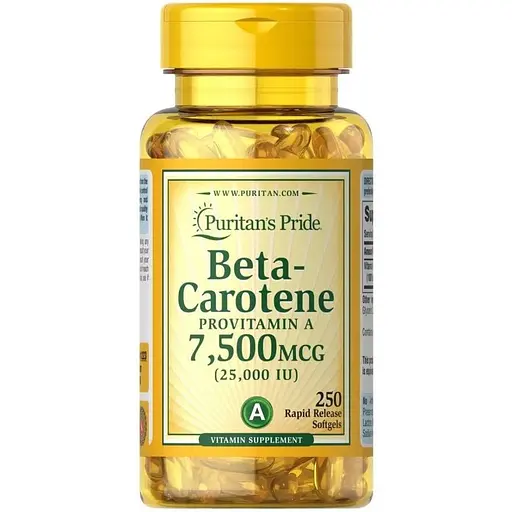 Вітаміни та мінерали Puritan's Pride Beta-Carotene 25000 IU, 250 капсул