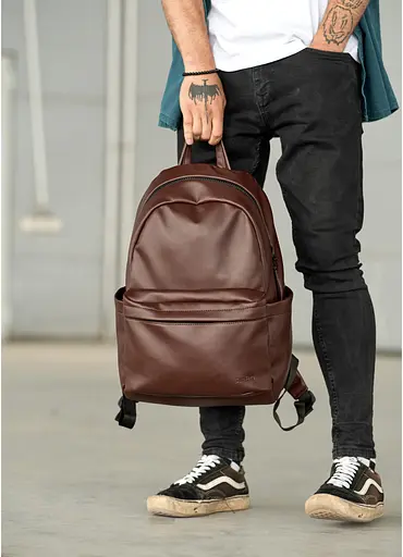 Чоловічий рюкзак Sambag ZARD LST шоколадний 46 х 28 х 13 см (25018020m) - фото 6