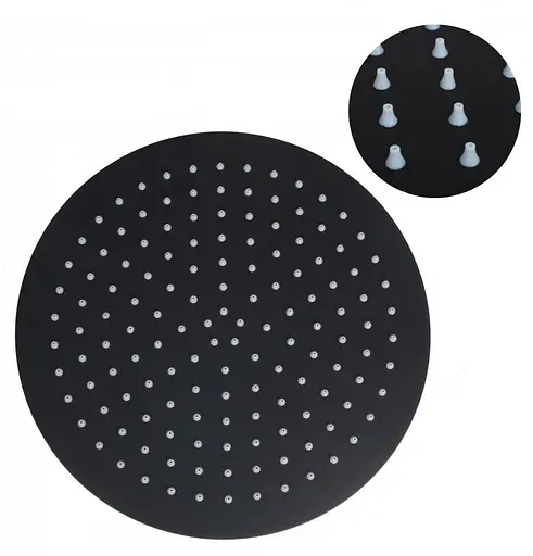 Душова система прихованого монтажу Yoka Studio 30 black + BOX BP.STUDIO 30 BLK, Чорний матовий - фото 4