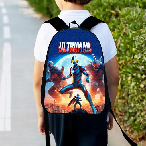 Рюкзак детский Ультрамен «Ultraman» 34х27см, городской ранец для мальчика с принтом (00569)