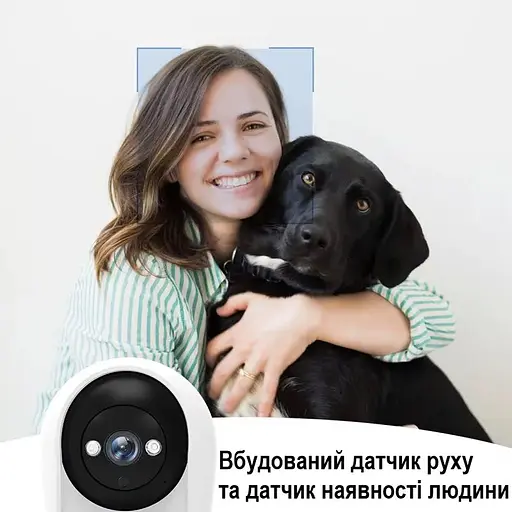 Поворотна wifi камера Nectronix V5 ICSee app з екраном (101153) - фото 5