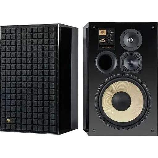 Акустические фронтальные колонки JBL L100 Classic Black (JBLL100CLASSICBLK) - фото 1
