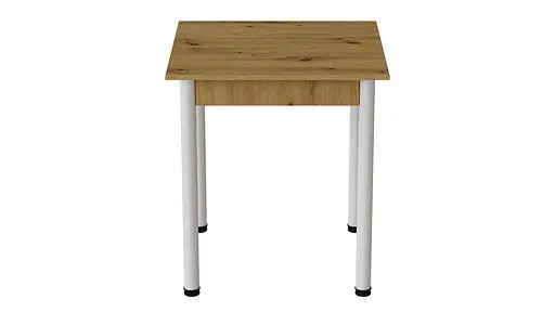 Стіл кухонний Ferrum-decor Агата 75x80x80 Білий ДСП Дуб Артізан 16мм (FRD-105675) - фото 4