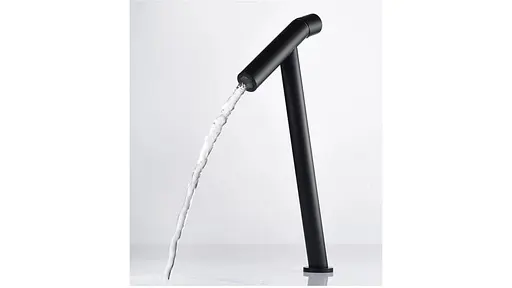 Змішувач для умивальника Rea Zen black mat чорний високий REA-B8035 Чорний матовий - фото 4