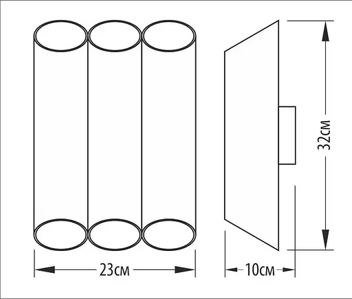 Настінне бра V6, PikArt арт. 3826 Золотистий/білий - фото 3