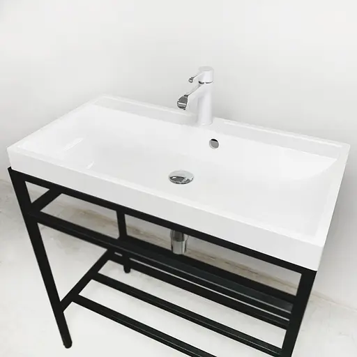 Раковина Adamant умывальник STRENG NEW искусственный камень прямоугольная - фото 4