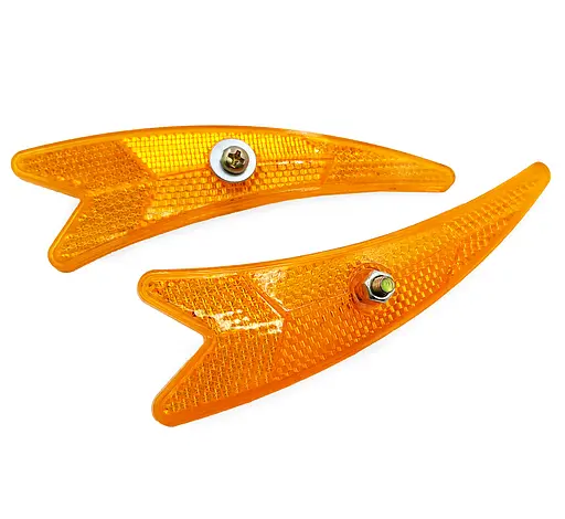 Катафоты (светоотражатели) на спицы колеса велосипеда оранжевый (G0001048) - фото 2