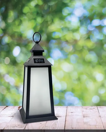 Вуличний світильник на сонячній батареї Goldlux 330284 Fenix LED 1600K IP44 чорний - фото 2