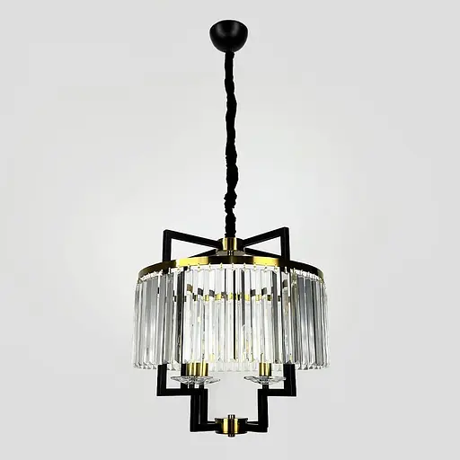 Элегантная люстра в стиле современной классики Ø 50х50 см Line F | Ст. MJ348-500 BK+CL - фото 5