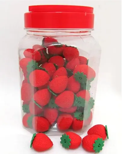 Ластик Клубника, у банці, 80 шт., 1861L