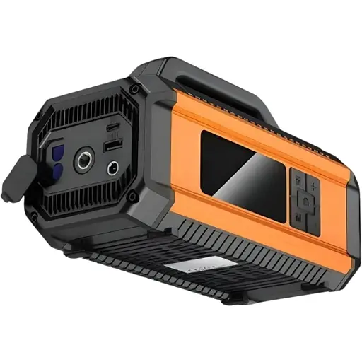 Повербанк Hoco QS4 з LED дисплеєм, 2 ліхтарями, 800А, чорний