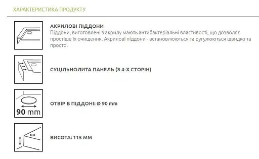 Душовий піддон Radaway Doros A Compact 80x80 SDRA8080-05 - фото 3