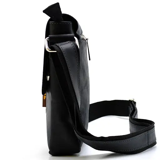 Кожаная мужская сумка через плечо TARWA 23х19х5 см sum0025752 - фото 3