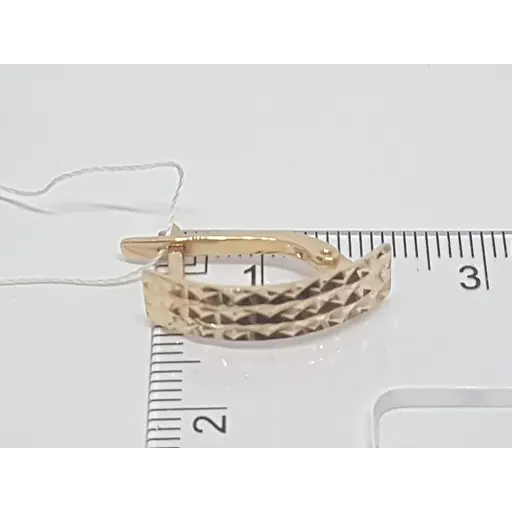 Золоті сережки Імперія золота з алмазною гранню. СБ638(А)И - фото 6