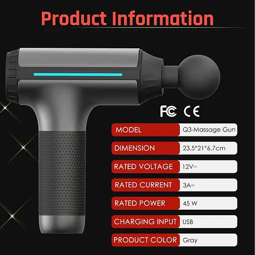 Массажный пистолет Deep Tissue портативный ручной - фото 3