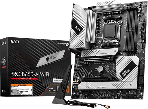 Материнская плата MSI B650 Pro Wi-Fi Socket AM5 (PRO B650 WIFI) Б/У - фото 1