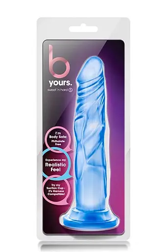 Фалоімітатор B Yours Sweet N Hard 5 19 см блакитний - фото 5
