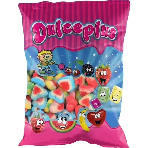 Жувальні цукерки Dulceplus 3D Hearts 1 кг