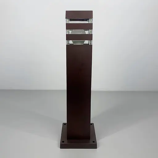 Вуличний ліхтар-стовп в корпусі кольору Coffee 60 см | Line F | Арт. 8024 60CM CF (стовп) - фото 1