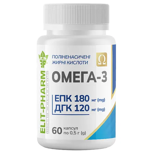 Добавка дієтична Elit-Pharm Омега-3 ПЖК №60