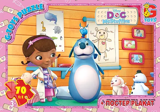 Пазлы G-Toys Доктор Плюшева, 70 элементов, DP00649