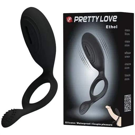 Эрекционное кольцо Pretty Love Ethel 13 см черный