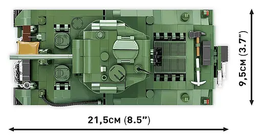 Конструктор COBI танк M4A3 SHERMAN 2570 - фото 4