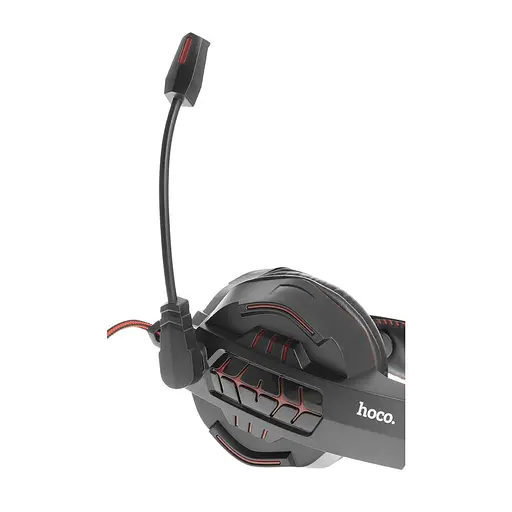 Ігрові накладні навушники Hoco W102 Cool, USB, 3.5mm, 2m, Червоний - фото 5