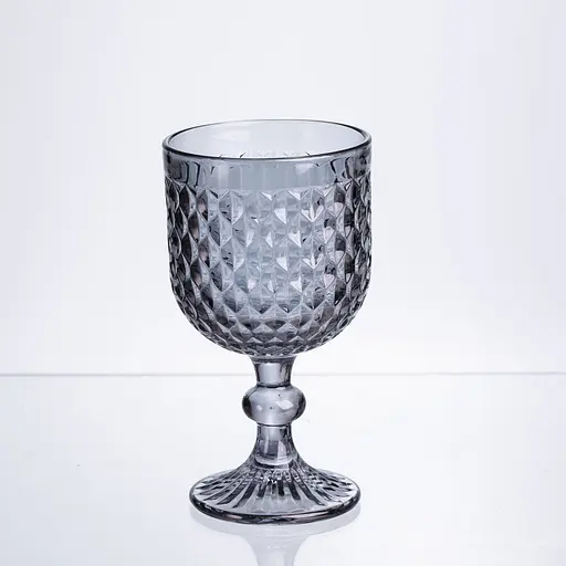 Набор бокалов для вина 6 штук по 300 мл серый HP-19-261 бокал для красного белого вина Yiwu HP-19-261 - фото 3