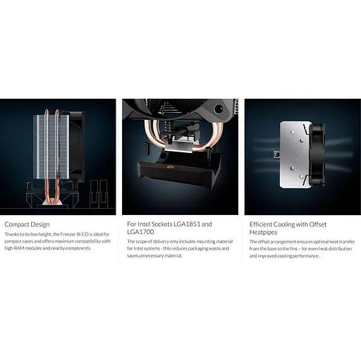 Кулер для процессора Arctic Freezer 8i CO Black (ACFRE00191A) - фото 10