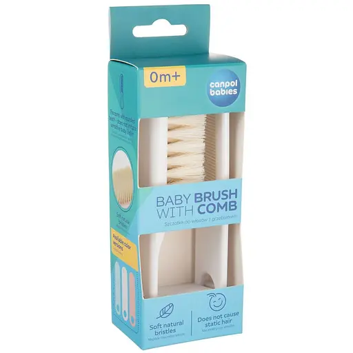 Набір для малюків Canpol babies щiтка для волосся м'яка та гребiнець в асортименті (2/4240 - фото 11