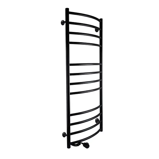 Полотенцесушитель UNIO LDE EL 1200-500-12 BLK Лестница Дуга Элит черная (21554) - фото 3