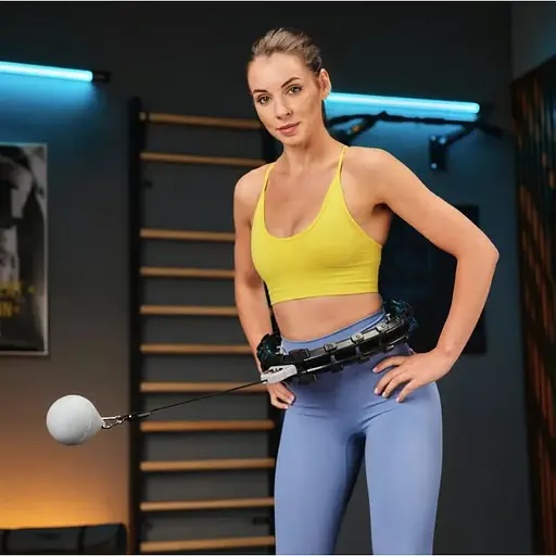 Хулахуп Trex Sport TX-020CHH массажный с утяжелителем и счетчиком черный - фото 2