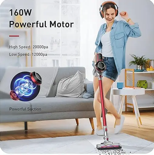 Пылесос аккумуляторный беспроводной Hosome Family H20-180 с подсветкой - фото 8