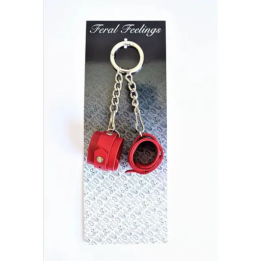 Брелок Feral Feelings Наручники Червоний - фото 2