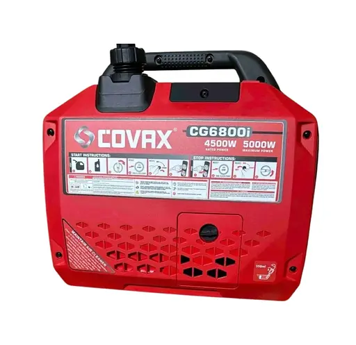 Інверторний бензиновий генератор COVAX CG6800i (4.5/5.0 кВт) з дисплеєм + Електростартер - фото 1