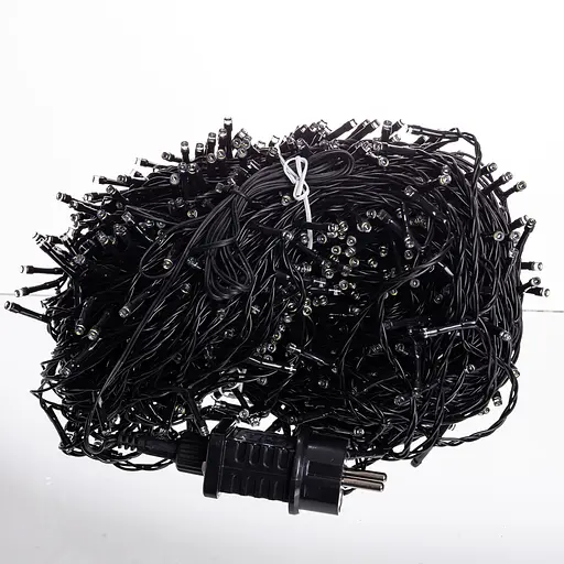 Новорічна гірлянда Різдвяна фея GarlandoPro 100 м 1000 LED чорний дріт Жовтий CF1000L100MBY - фото 2