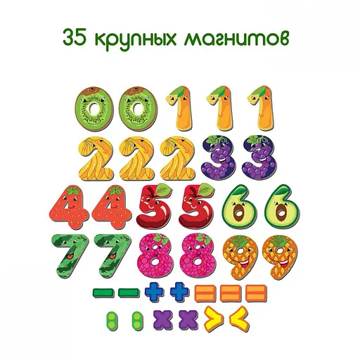 Детский набор магнитов Цифры Magdum ML4031-38 EN - фото 4