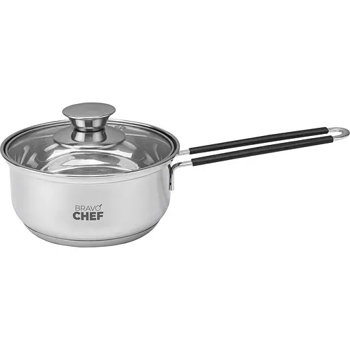 Ківш Bravo Chef Safran з кришкою 14 см 1 л (BC-4014-14) - фото 1