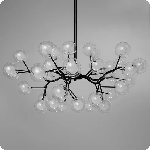 Люстра подвесная 517 Dlight на 45 ламп Чорный (01964) - фото 1