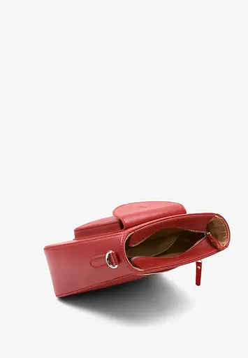 Жіноча шкіряна сумка Stella червона - фото 7