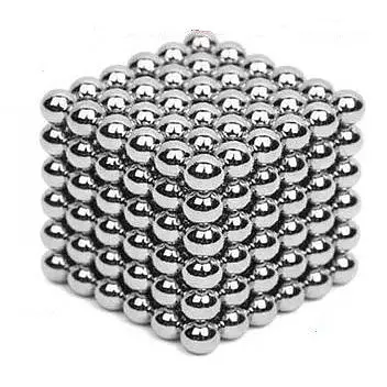 Магнітна розвивальна іграшка кульки на магніті NeoCube срібло 5 мм