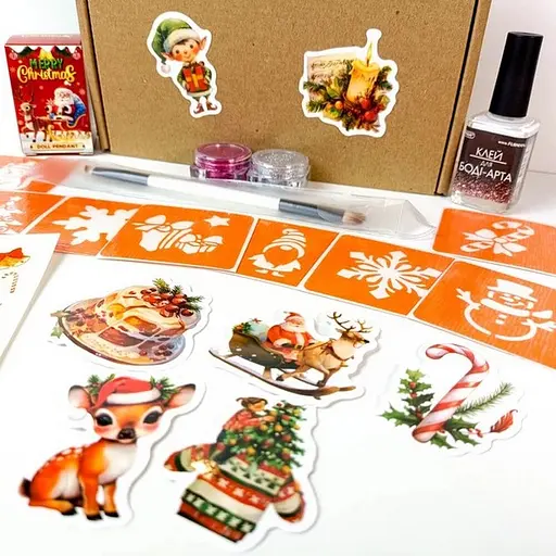 Подарочный набор "Рождественское чудо: Волшебный подарок" Fresh Tattoo gift-box-christmass-1kid - фото 2