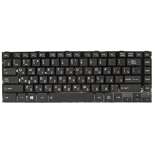Клавiатура для ноутбука TOSHIBA Satellite C800 чорний, чорний фрейм