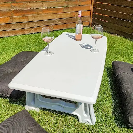 Садовий стіл 122х61х43 см SW-00001544 - фото 2