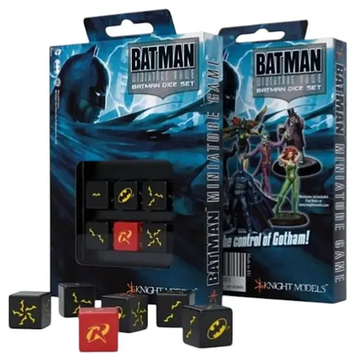 Набір кубиків Batman Miniature Game - D6 Batman Dice Set , 6 шт. (ACC0031) - фото 1