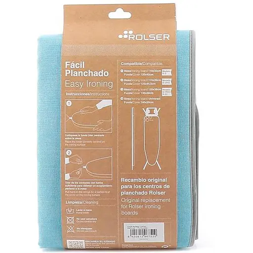 Чехол для гладильной доски Rolser Muleton Turquesa 130x48 см (931981) - фото 2
